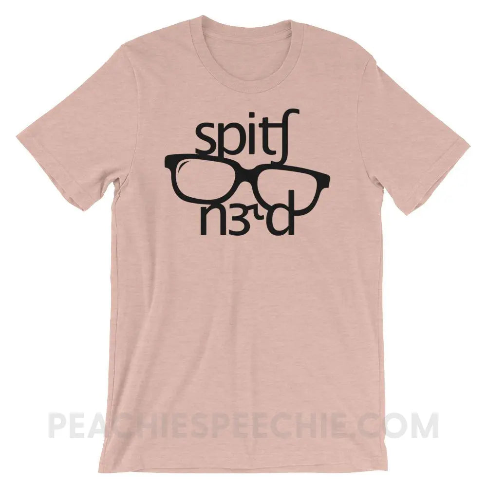 Speech Nerd in IPA Premium Soft Tee - Heather Prism Peach / XS - T-Shirts & Tops peachiespeechie.com