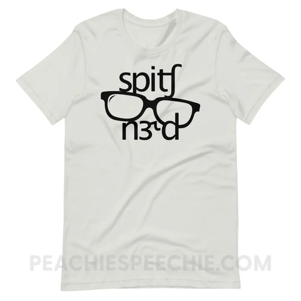 Speech Nerd in IPA Premium Soft Tee - Silver / S - T-Shirts & Tops peachiespeechie.com