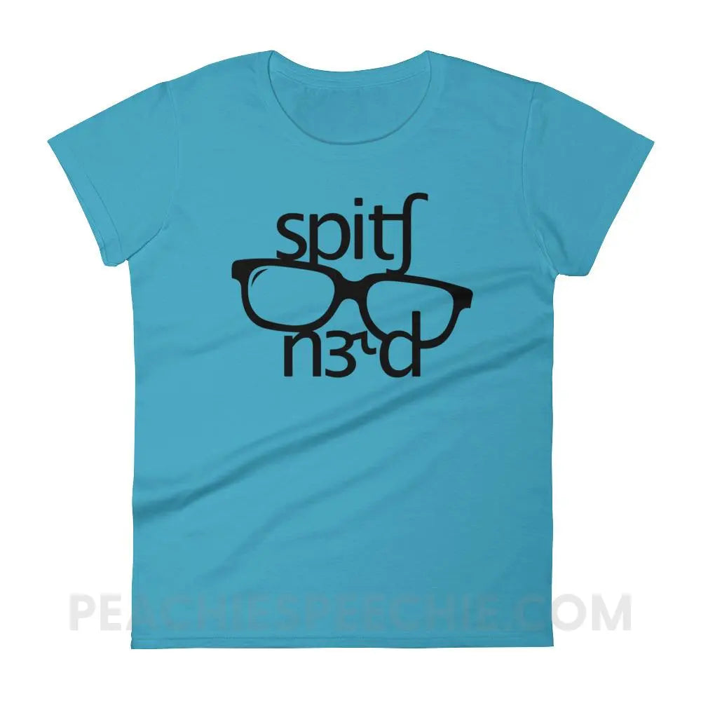 Speech Nerd in IPA Women’s Trendy Tee - Caribbean Blue / S T-Shirts & Tops peachiespeechie.com