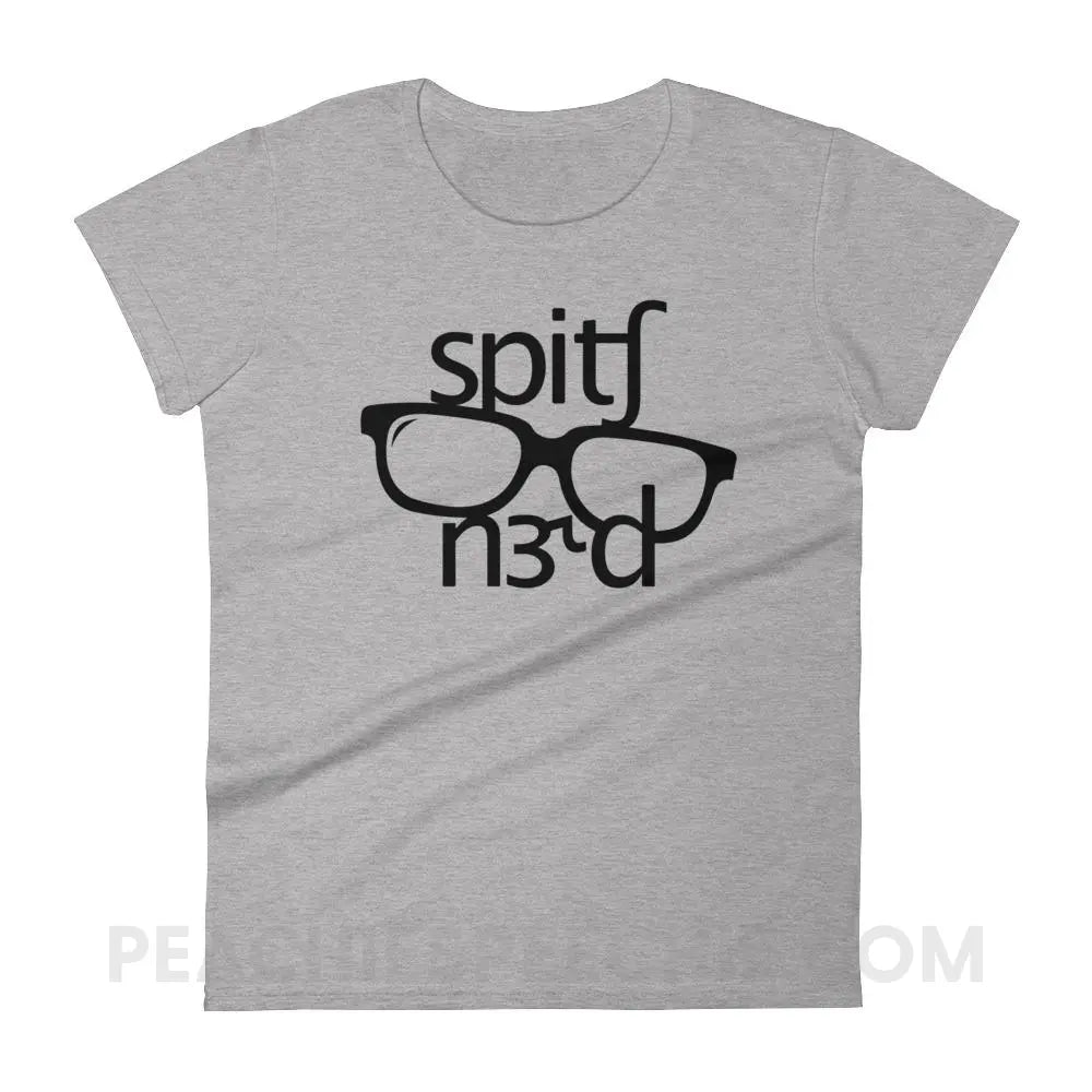 Speech Nerd in IPA Women’s Trendy Tee - Heather Grey / S T-Shirts & Tops peachiespeechie.com
