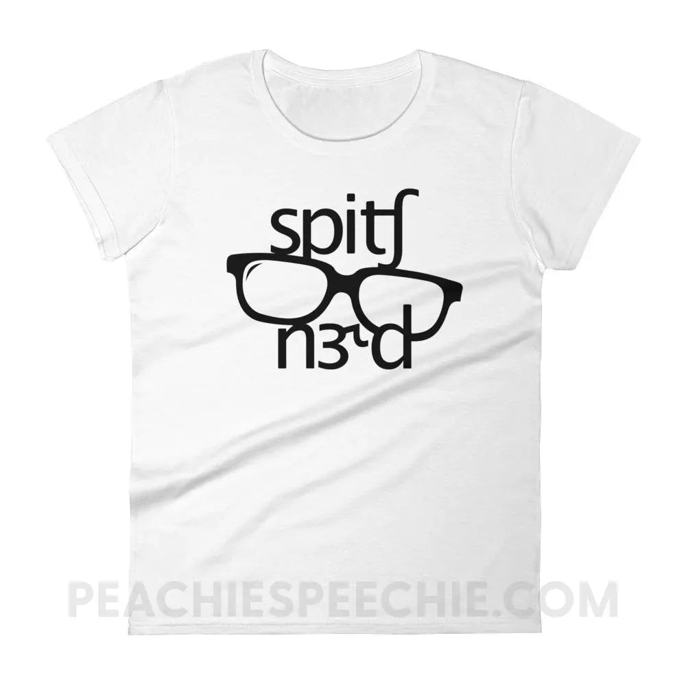 Speech Nerd in IPA Women’s Trendy Tee - White / S T-Shirts & Tops peachiespeechie.com
