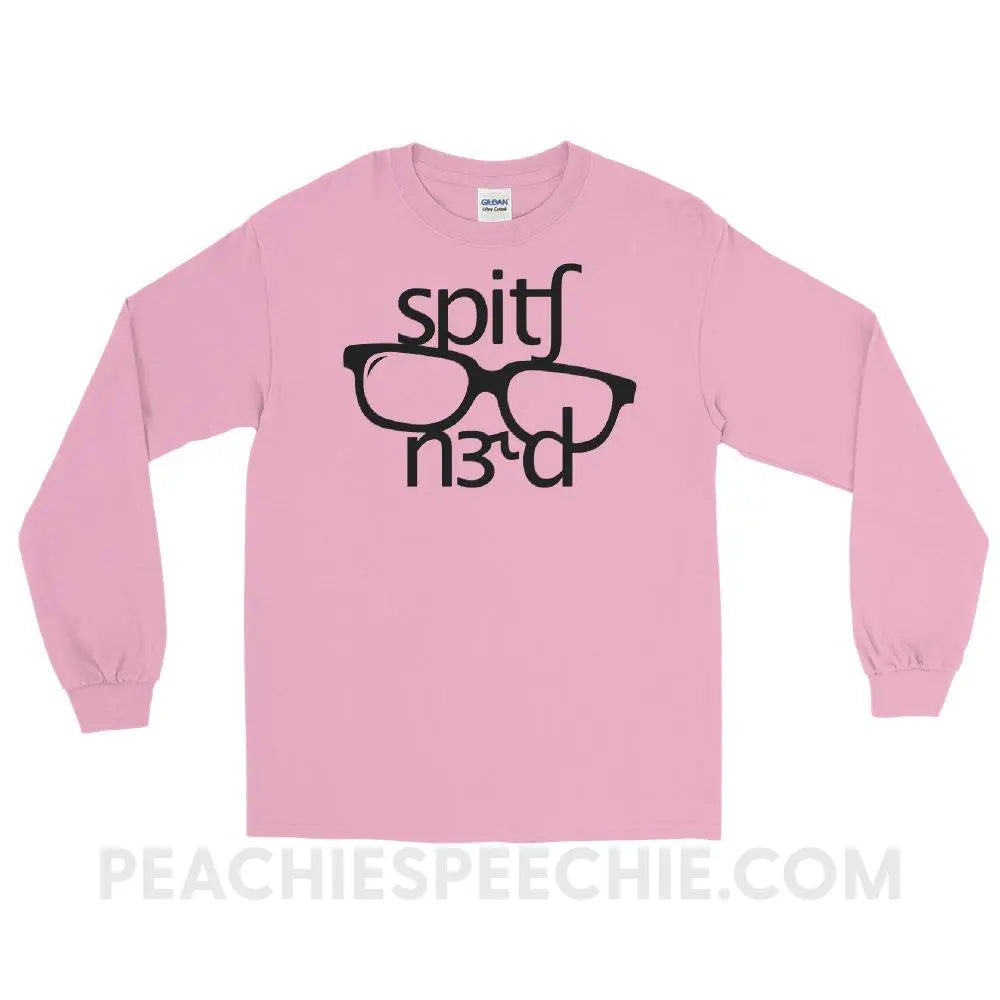 Speech Nerd in IPA Long Sleeve Tee - Light Pink / S - T-Shirts & Tops peachiespeechie.com