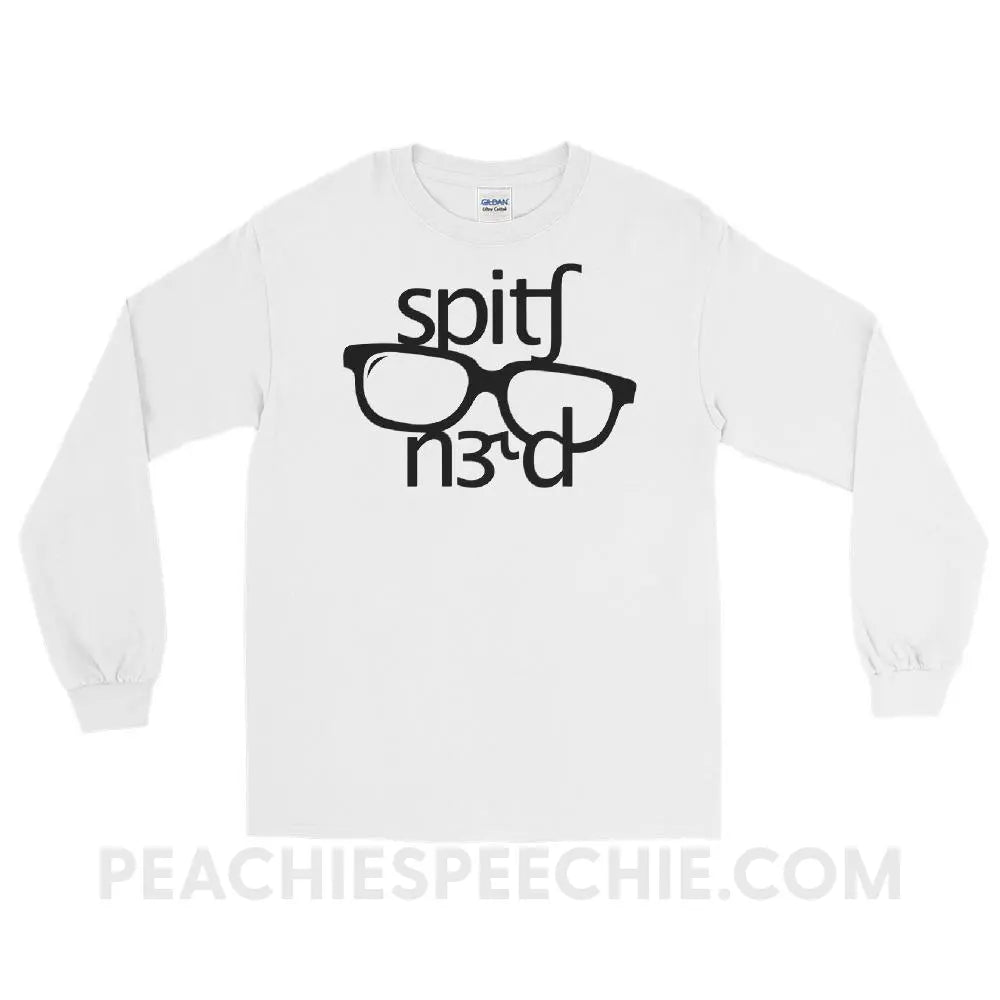 Speech Nerd in IPA Long Sleeve Tee - White / S - T-Shirts & Tops peachiespeechie.com