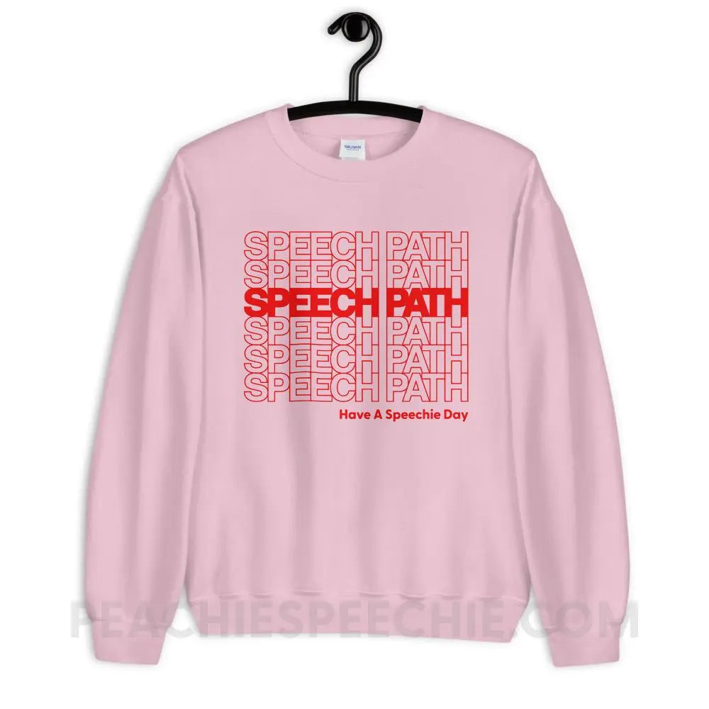 Speech Path Classic Sweatshirt - Light Pink / S Hoodies & Sweatshirts peachiespeechie.com