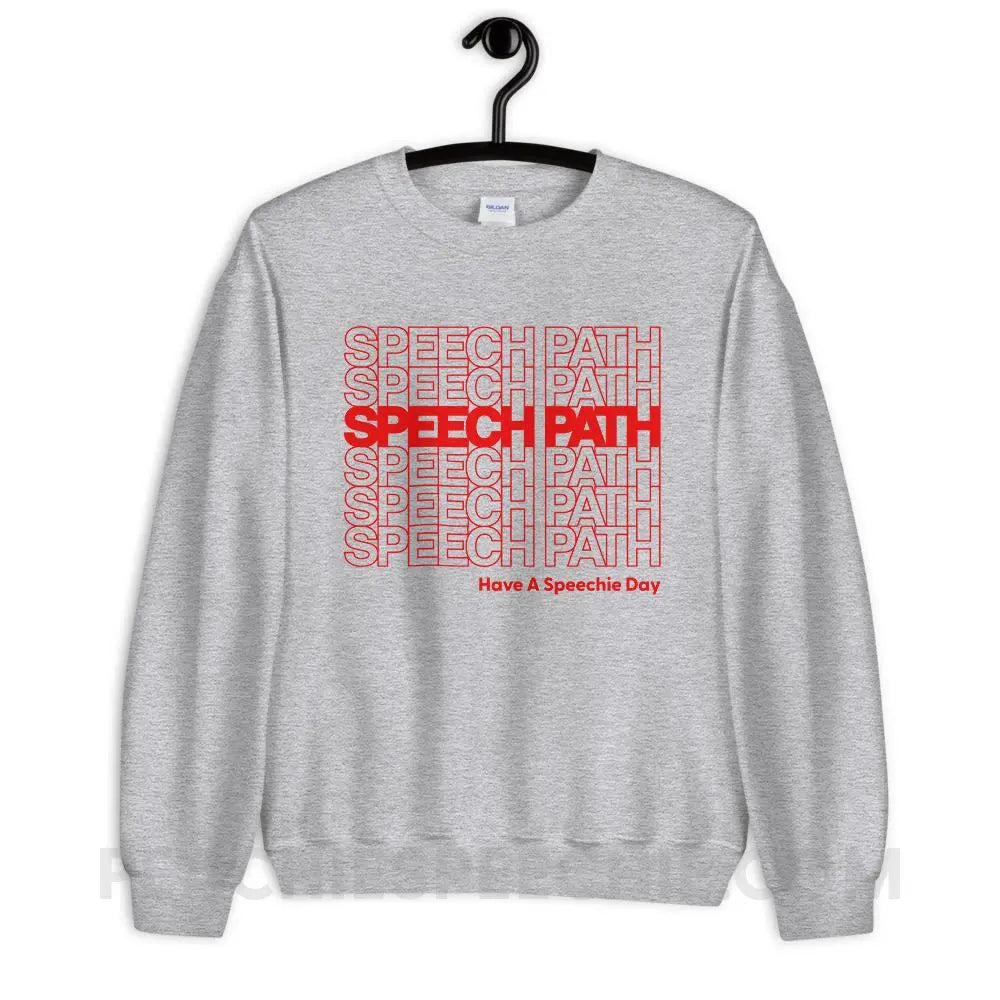 Speech Path Classic Sweatshirt - Sport Grey / S Hoodies & Sweatshirts peachiespeechie.com