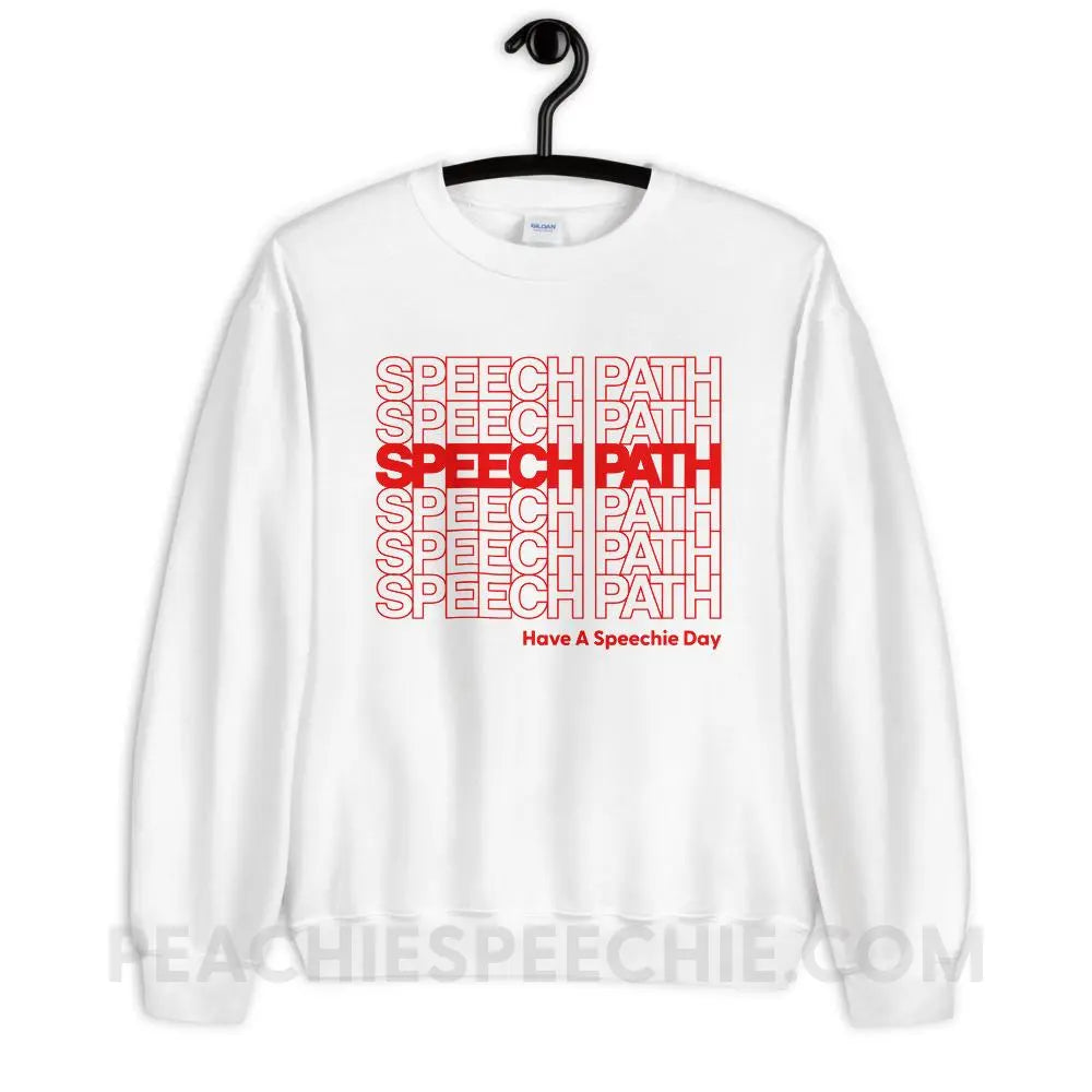 Speech Path Classic Sweatshirt - White / M - Hoodies & Sweatshirts peachiespeechie.com