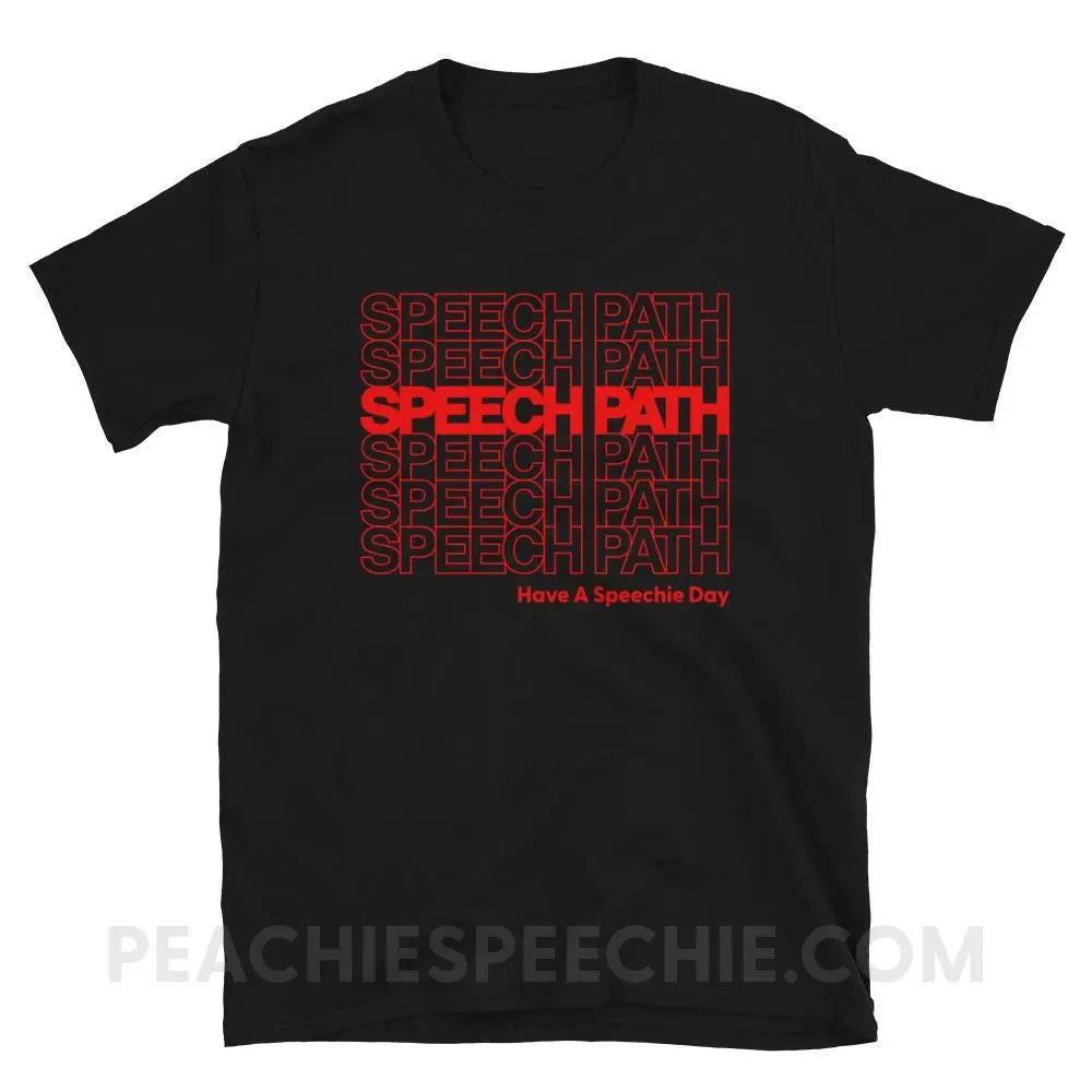 Speech Path Classic Tee - Black / S - T-Shirts & Tops peachiespeechie.com