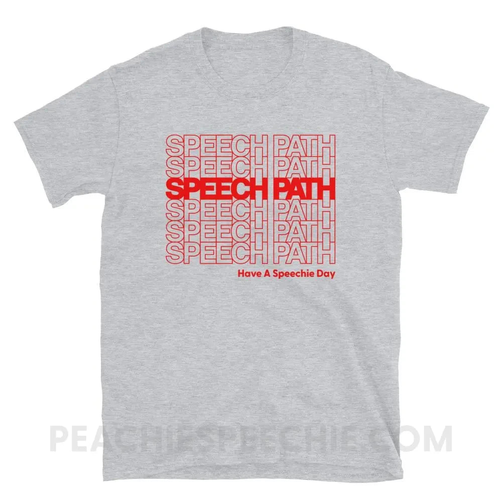 Speech Path Classic Tee - Sport Grey / S T - Shirts & Tops peachiespeechie.com