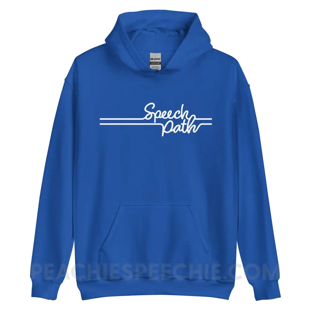 Speech Path Lines Classic Hoodie - Royal / S - peachiespeechie.com