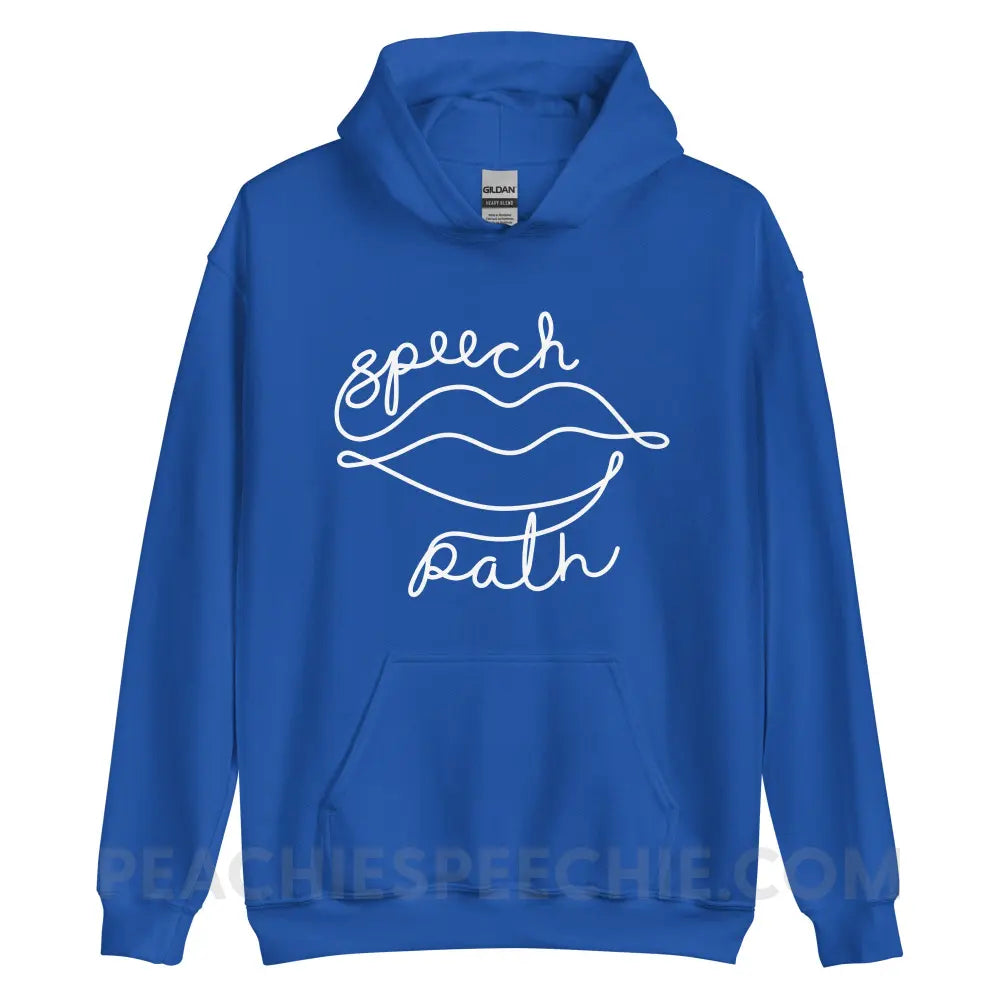 Speech Path Lips Classic Hoodie - Royal / S - peachiespeechie.com