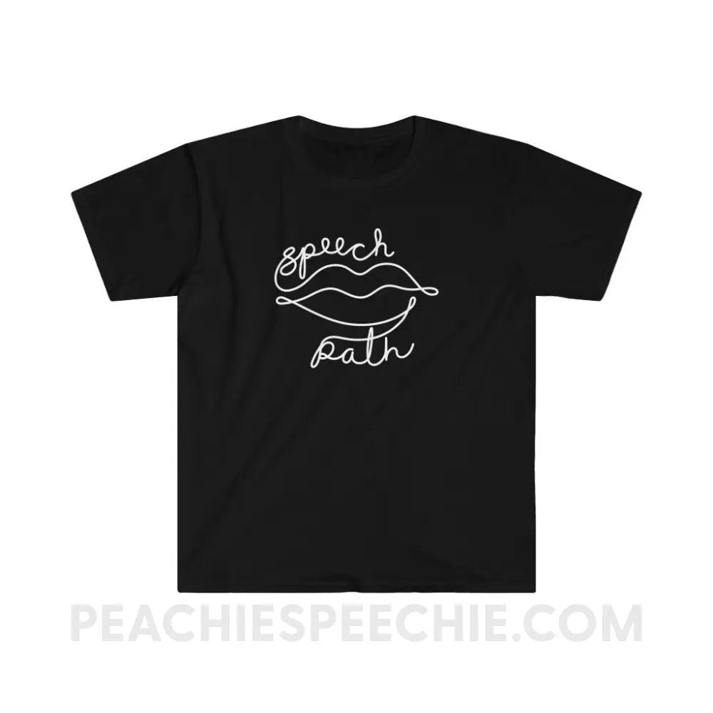 Speech Path Lips Classic Tee - Black / S T-Shirt peachiespeechie.com