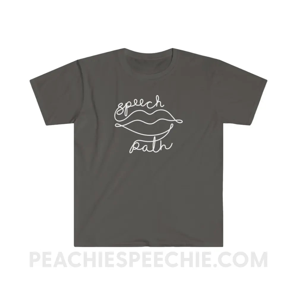 Speech Path Lips Classic Tee - Charcoal / S T-Shirt peachiespeechie.com
