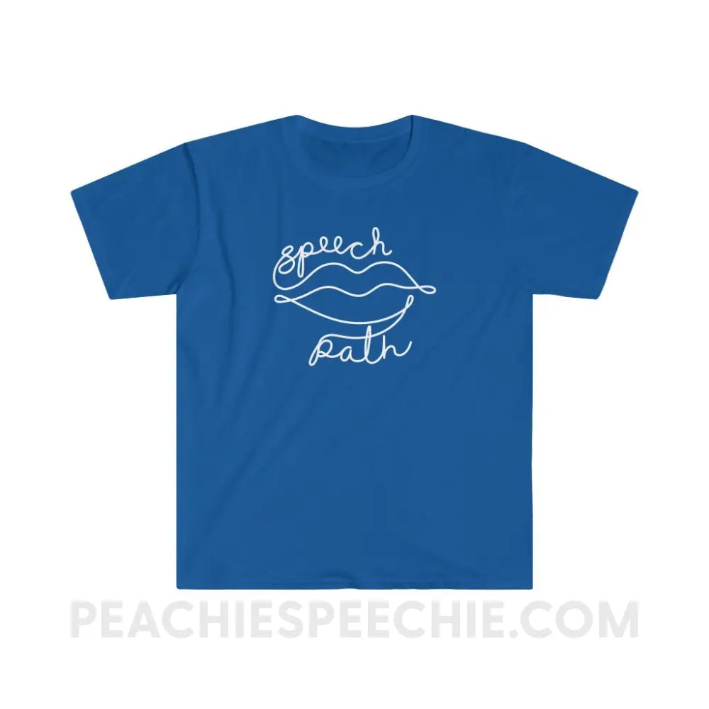 Speech Path Lips Classic Tee - Royal / S T-Shirt peachiespeechie.com