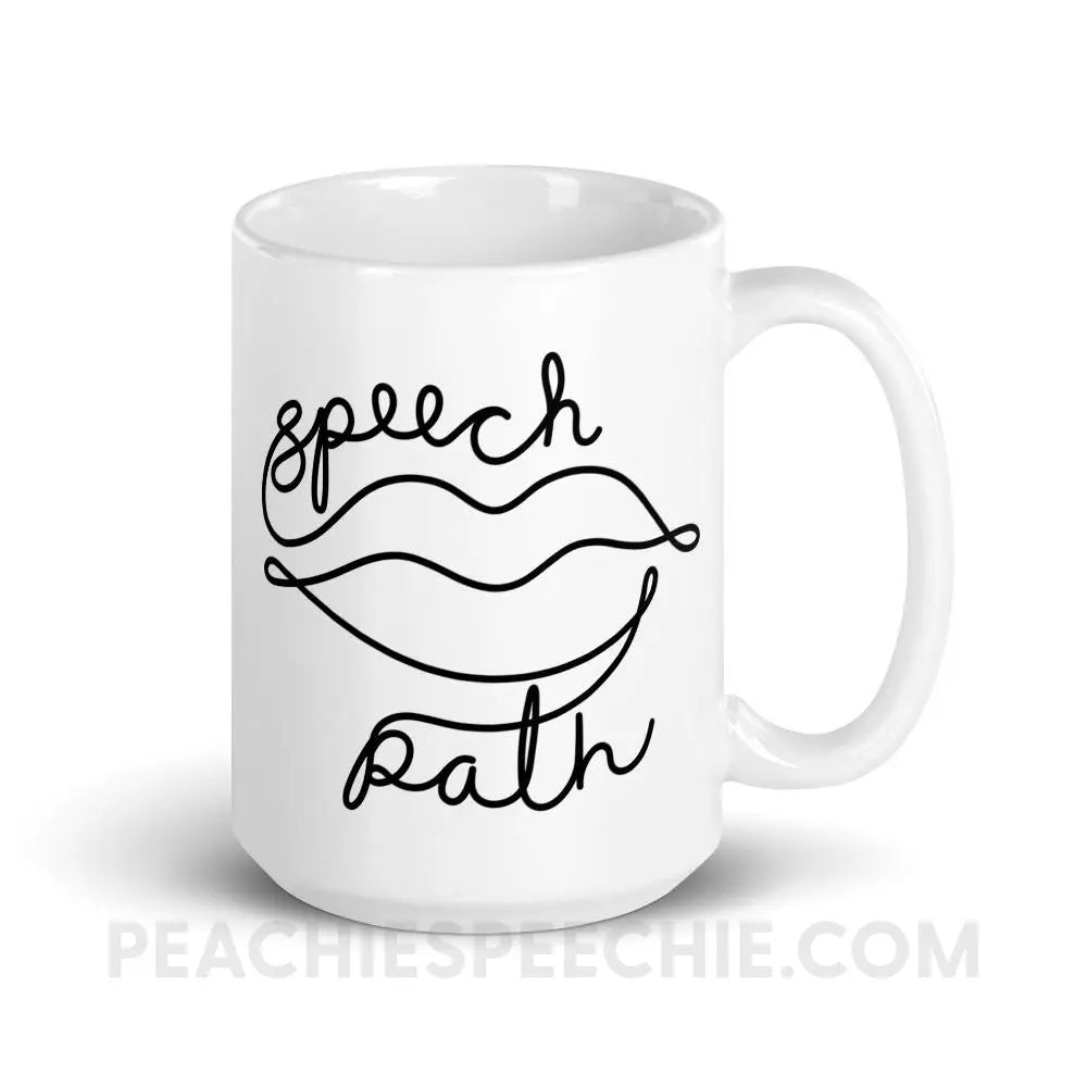 Speech Path Lips Mug - peachiespeechie.com