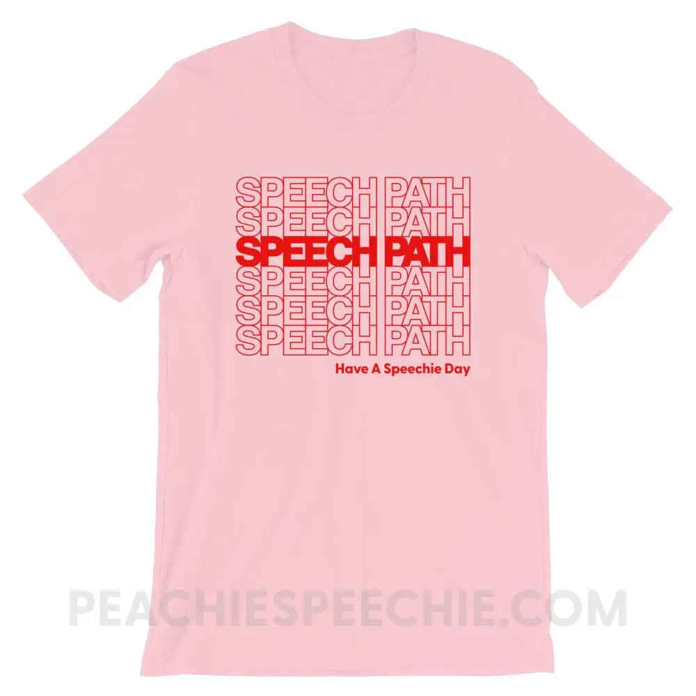 Speech Path Premium Soft Tee - Pink / S T - Shirts & Tops peachiespeechie.com