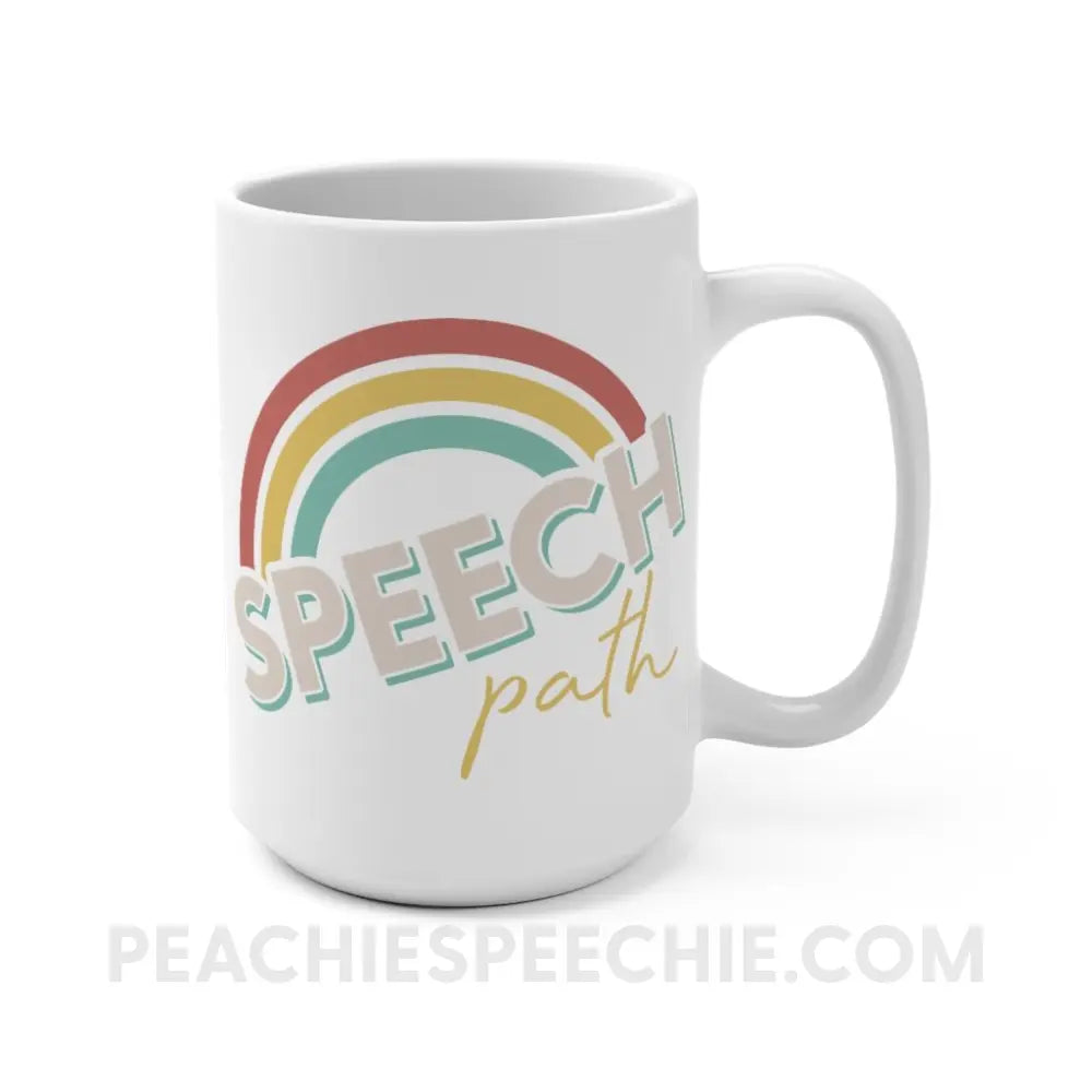 Speech Path Rainbow Coffee Mug - peachiespeechie.com
