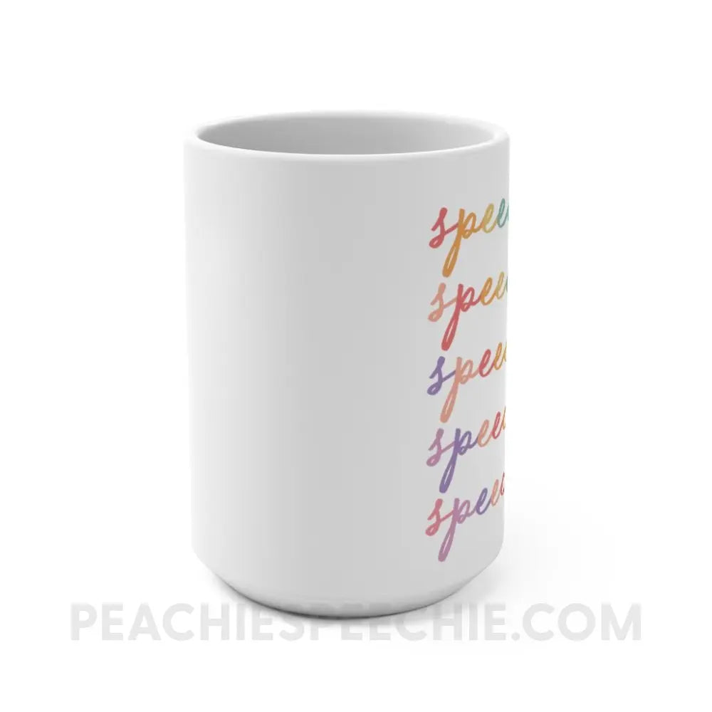 Speech Path Script Coffee Mug - 15oz - peachiespeechie.com