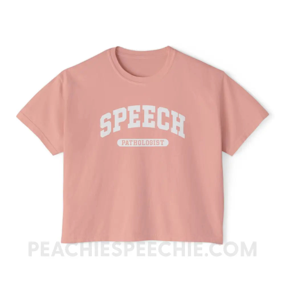 Speech Pathologist Arch Comfort Colors Boxy Tee - Peachy / S - T-Shirt peachiespeechie.com