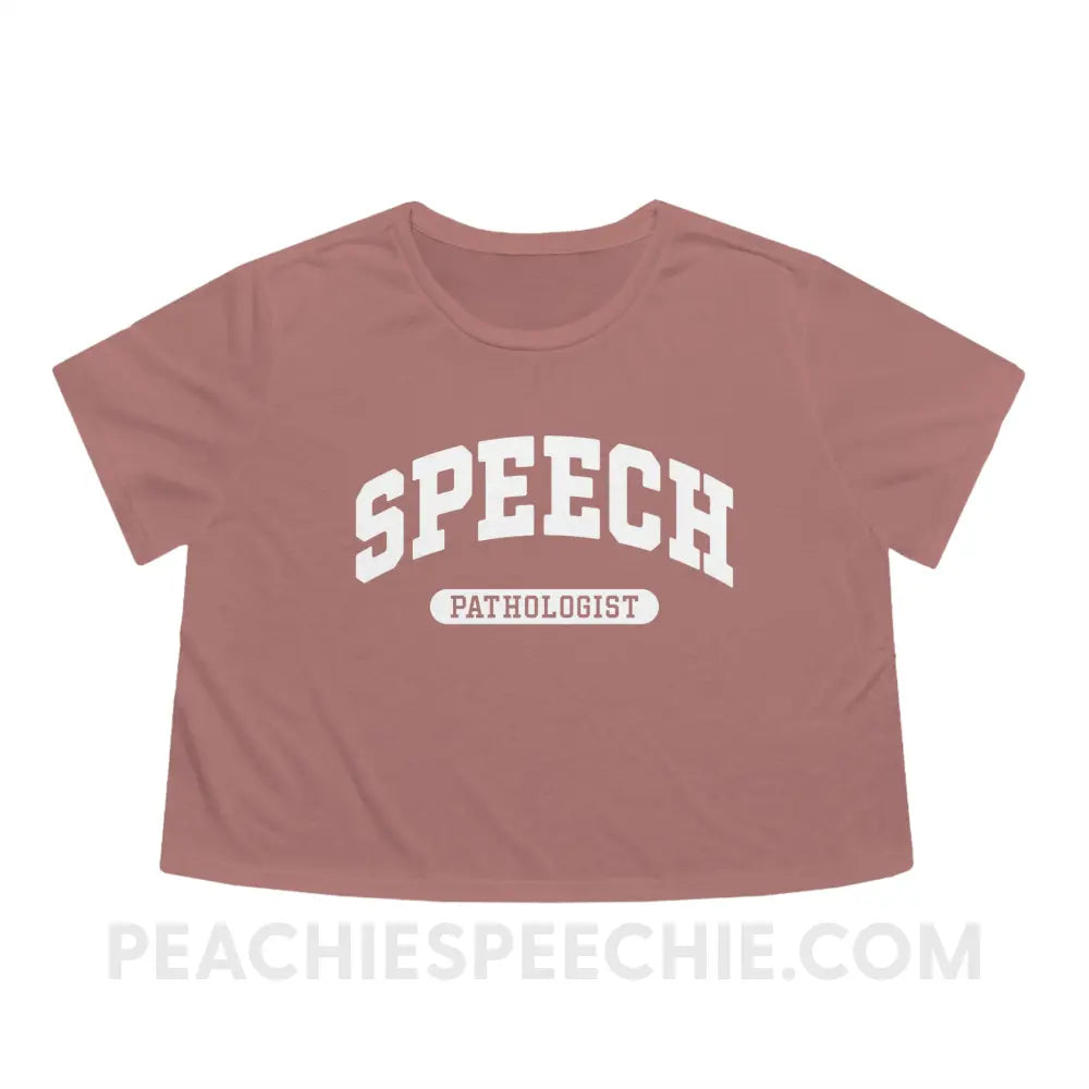 Speech Pathologist Arch Crop Tee - Mauve / S - T-Shirt peachiespeechie.com