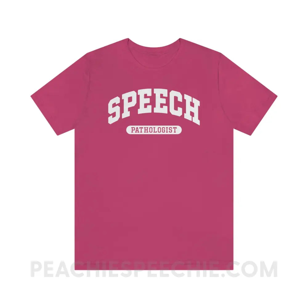 Speech Pathologist Arch Premium Soft Tee - Berry / S - T-Shirt peachiespeechie.com