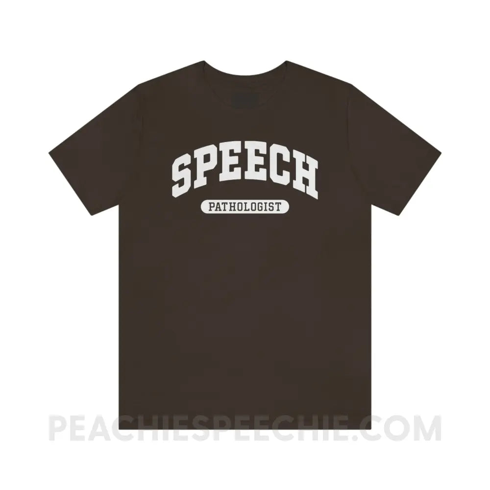 Speech Pathologist Arch Premium Soft Tee - Brown / S - T-Shirt peachiespeechie.com