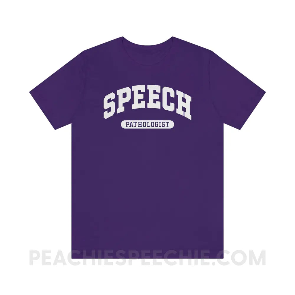Speech Pathologist Arch Premium Soft Tee - Team Purple / S - T-Shirt peachiespeechie.com