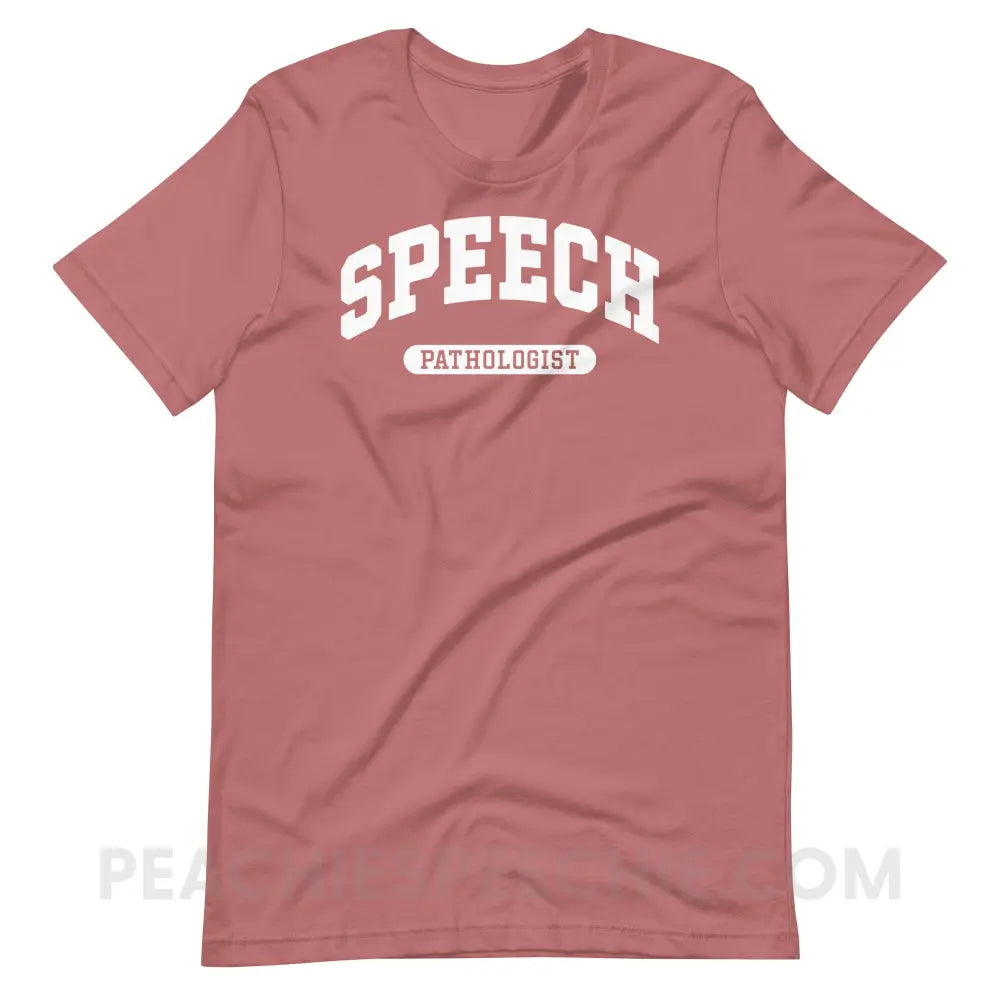 Speech Pathologist Arch Premium Soft Tee - Mauve / S - T-Shirt peachiespeechie.com