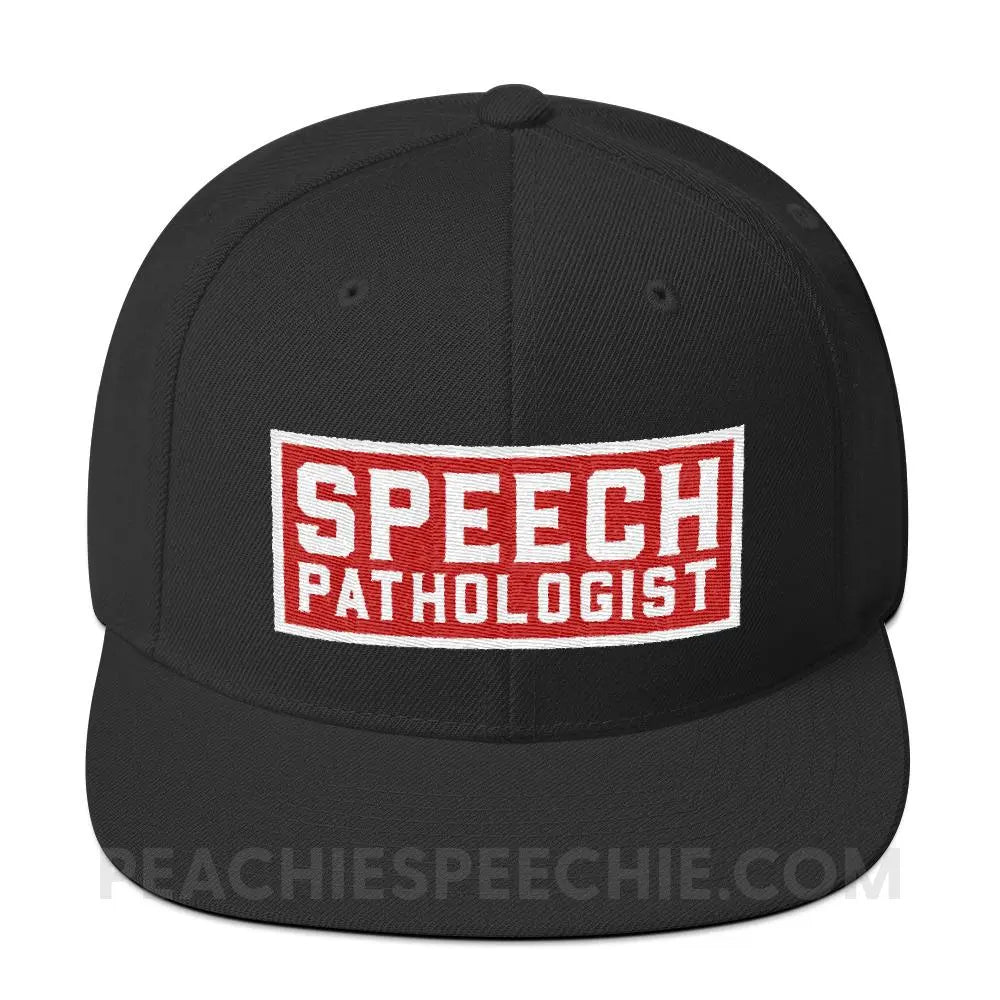 Speech Pathologist Wool Blend Ball Cap - Black - Hats peachiespeechie.com