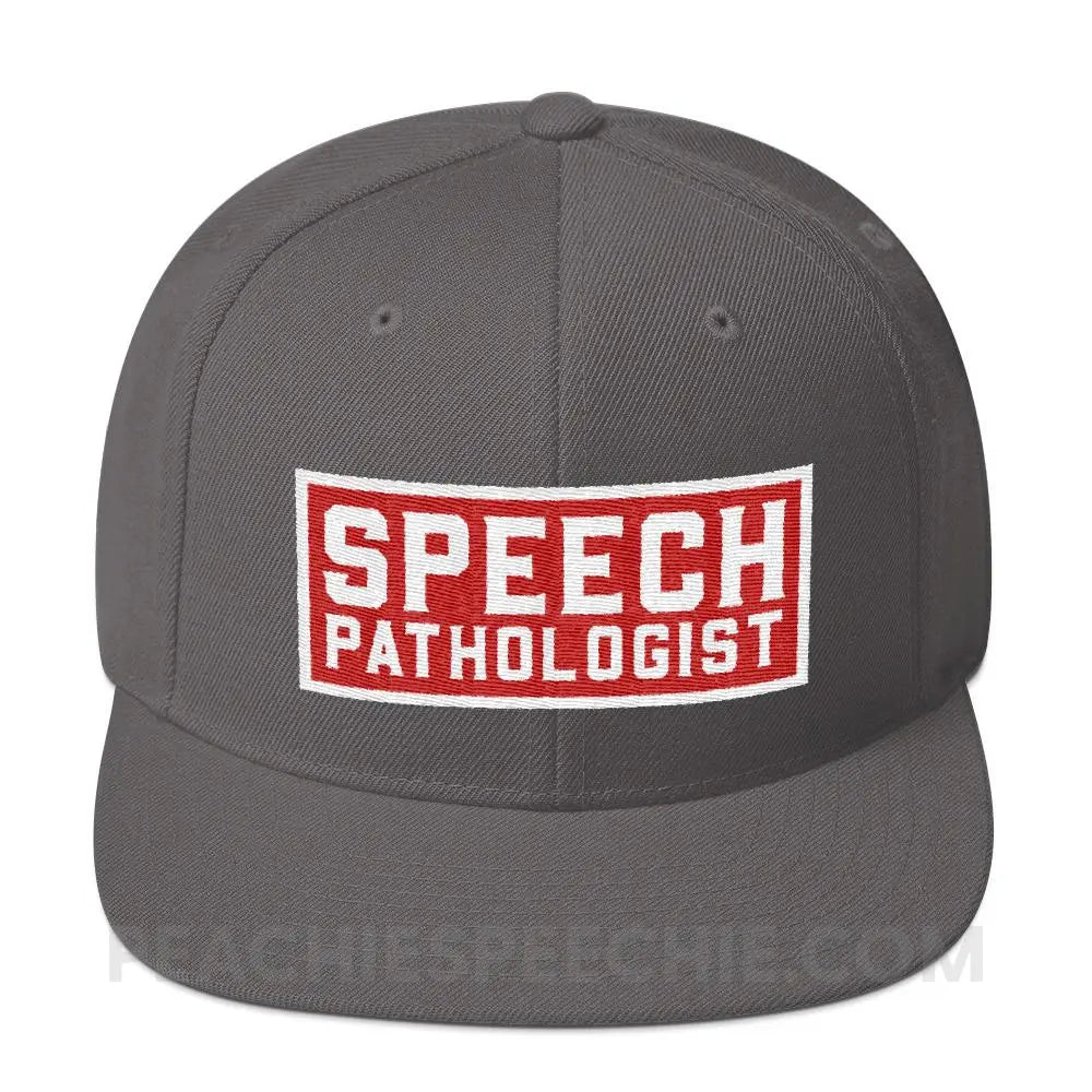 Speech Pathologist Wool Blend Ball Cap - Dark Grey - Hats peachiespeechie.com