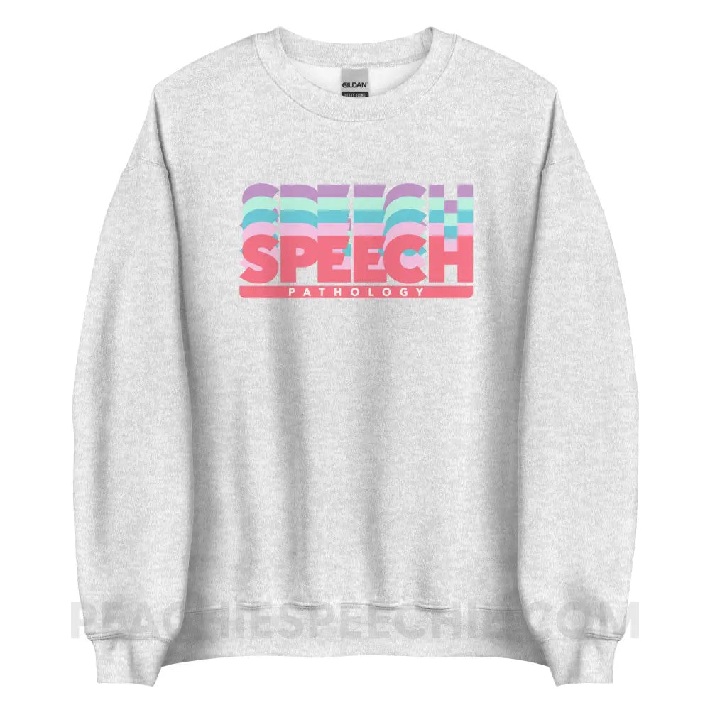 Speech Pathology Color Shades Classic Sweatshirt - Ash / S - peachiespeechie.com