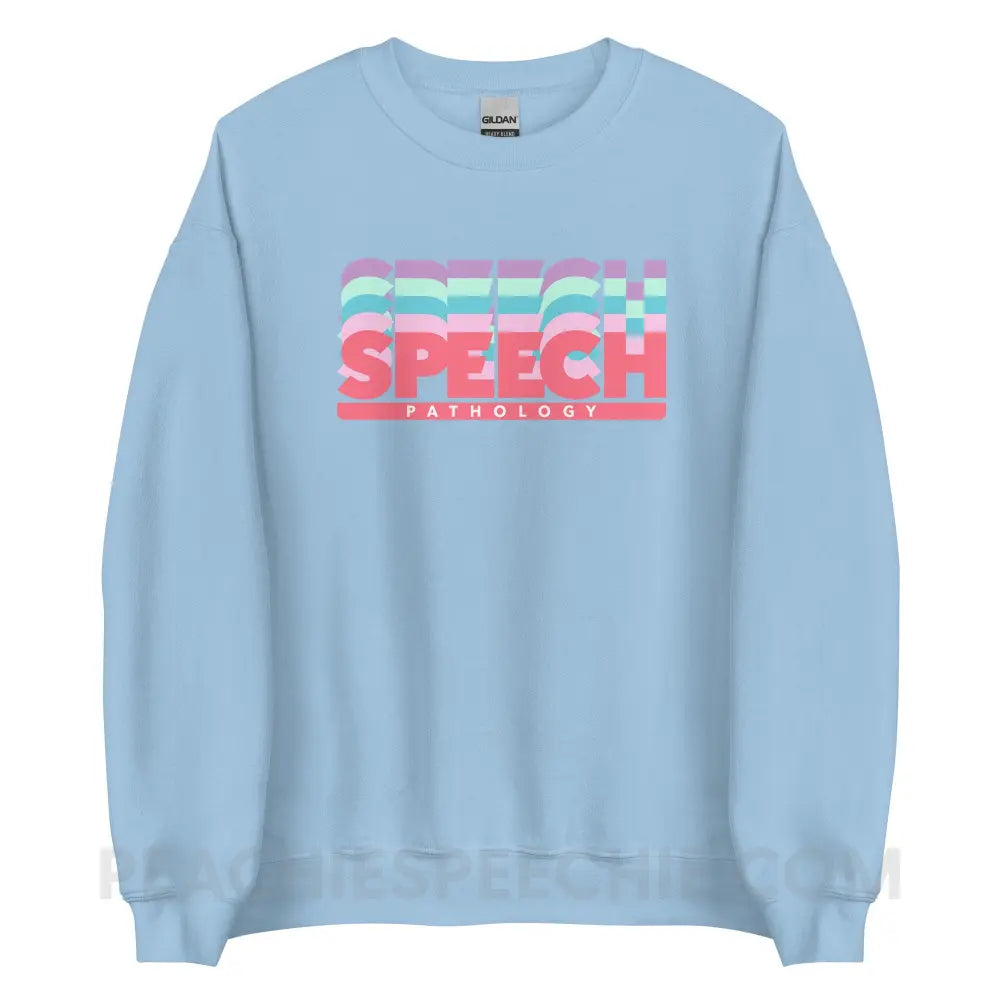 Speech Pathology Color Shades Classic Sweatshirt - Light Blue / S - peachiespeechie.com