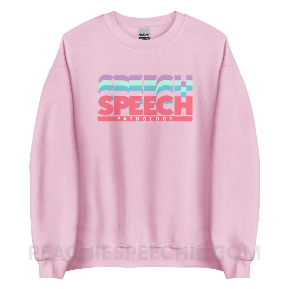 Speech Pathology Color Shades Classic Sweatshirt - Light Pink / S - peachiespeechie.com