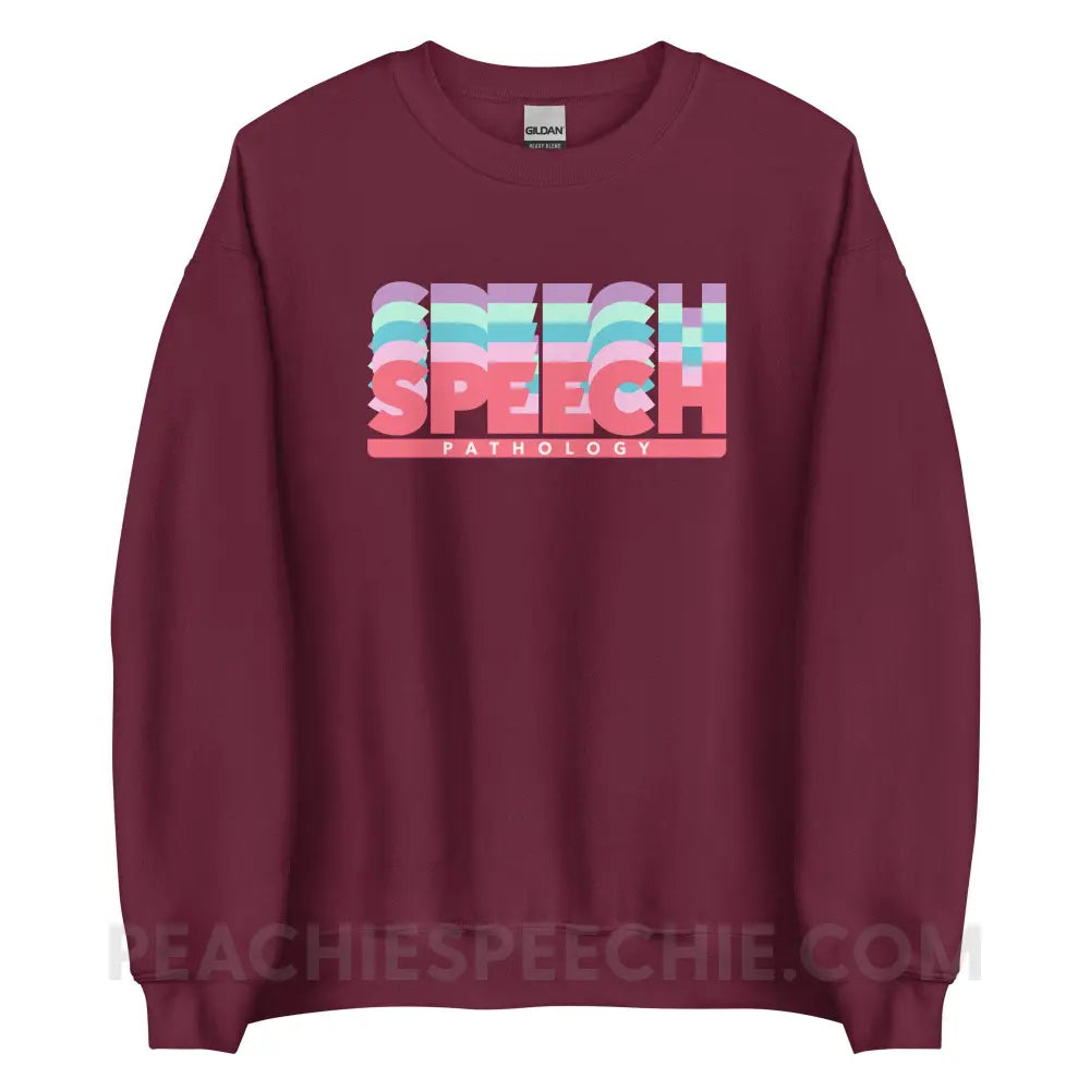 Speech Pathology Color Shades Classic Sweatshirt - peachiespeechie.com