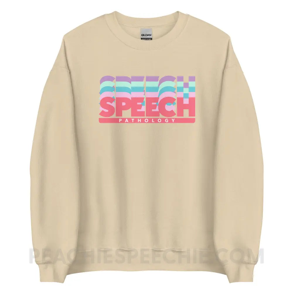 Speech Pathology Color Shades Classic Sweatshirt - Sand / S - peachiespeechie.com