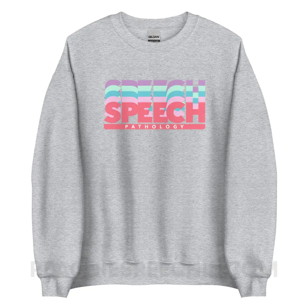 Speech Pathology Color Shades Classic Sweatshirt - Sport Grey / S - peachiespeechie.com