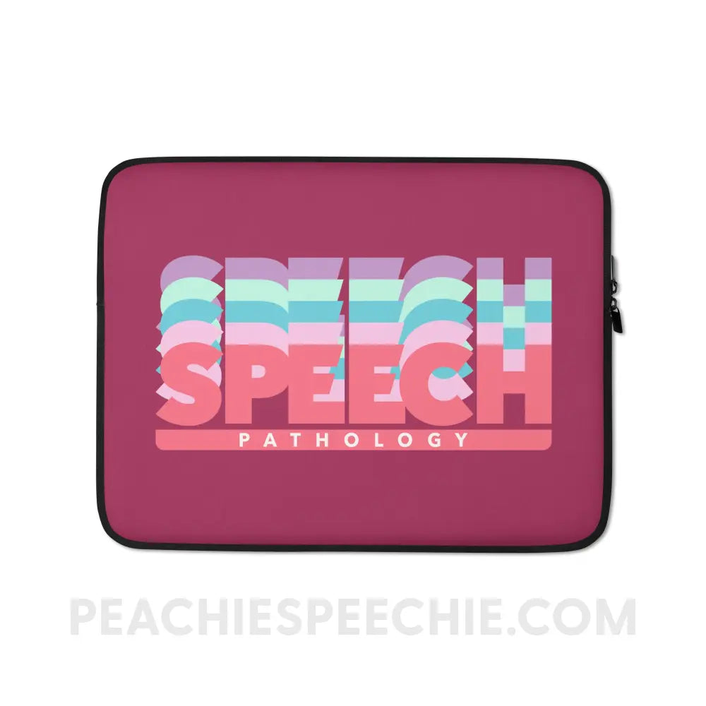 Speech Pathology Color Shades Laptop Sleeve - 13″ - peachiespeechie.com