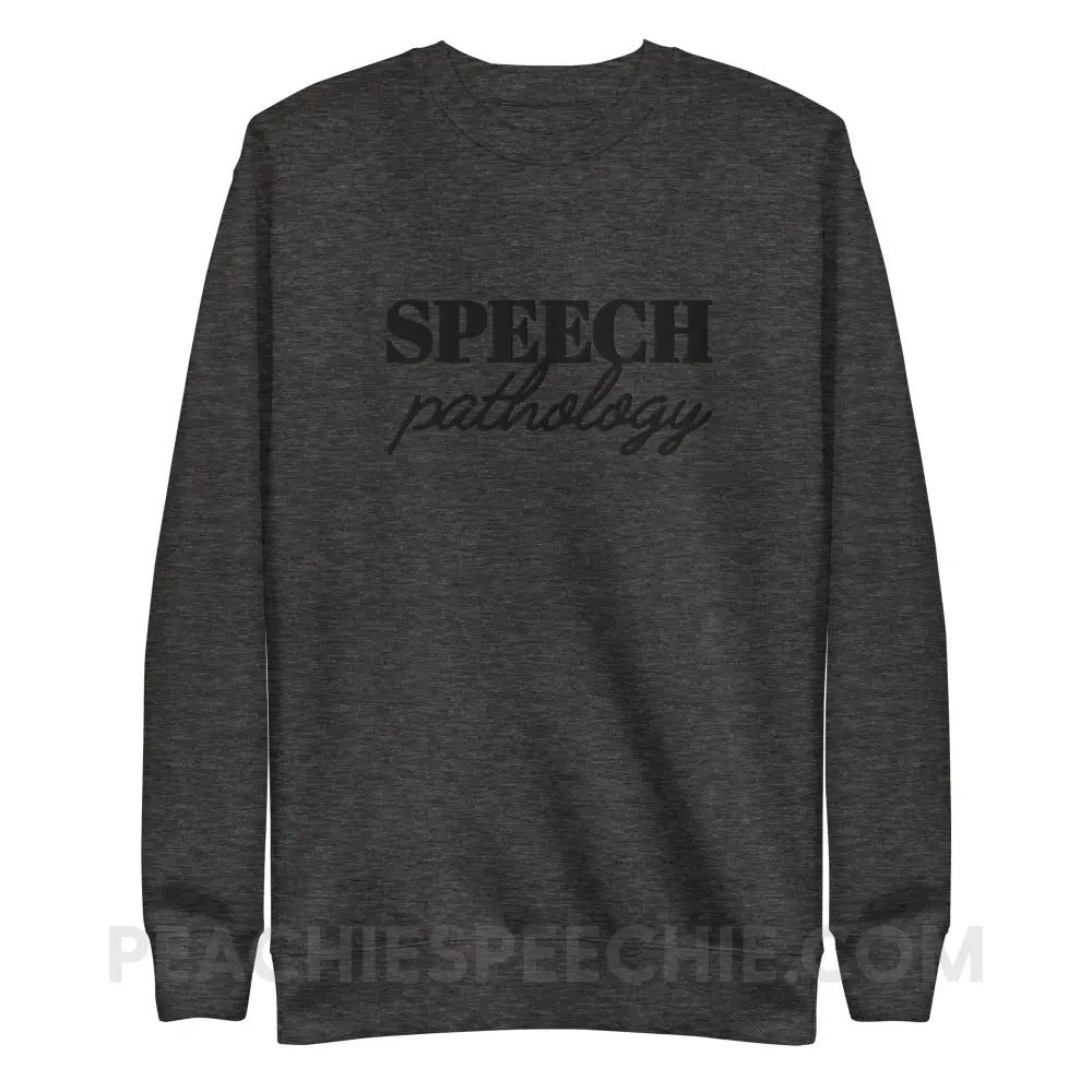 Speech Pathology Embroidered Fave Crewneck - S - peachiespeechie.com