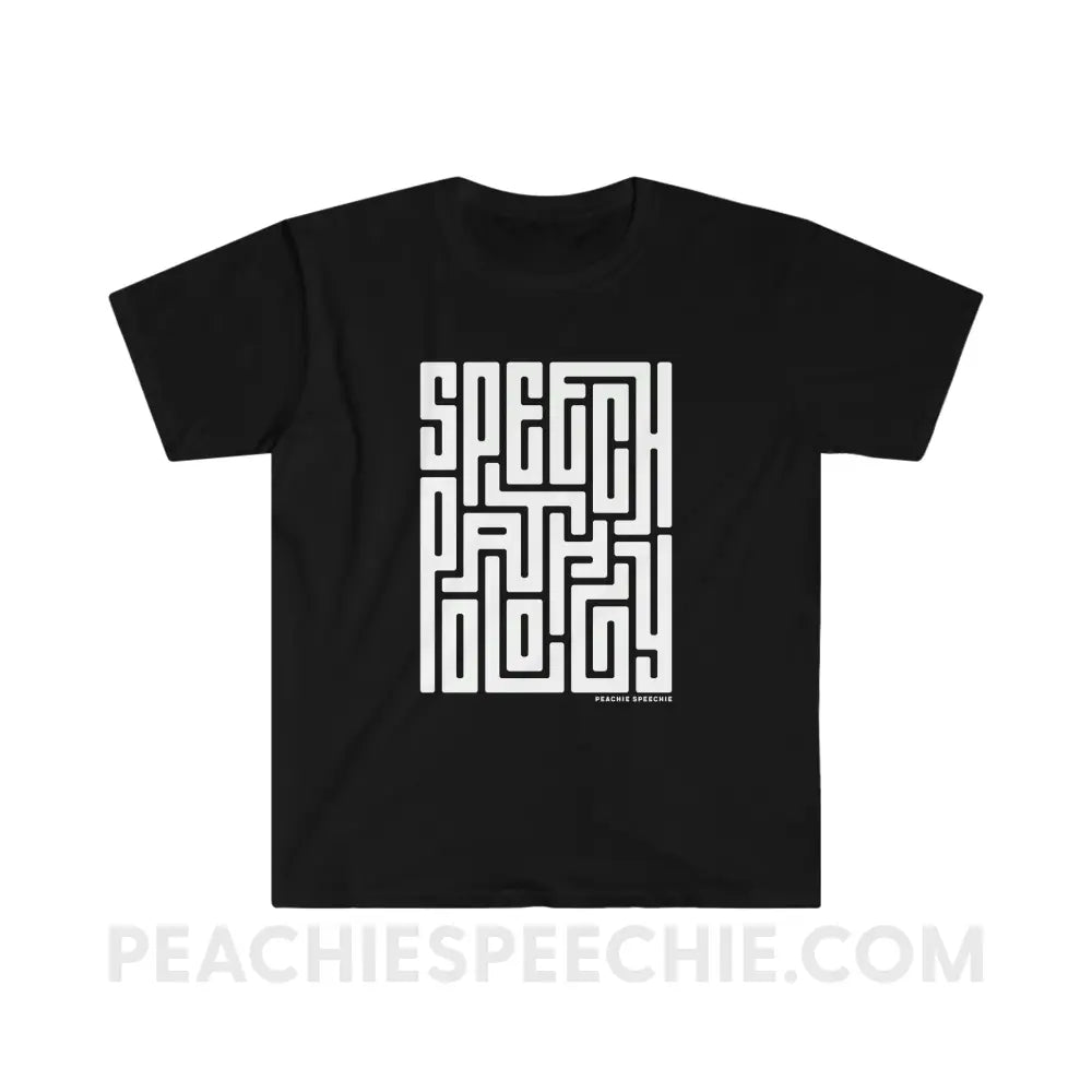 Speech Pathology Maze Classic Tee - Black / S - T-Shirt peachiespeechie.com