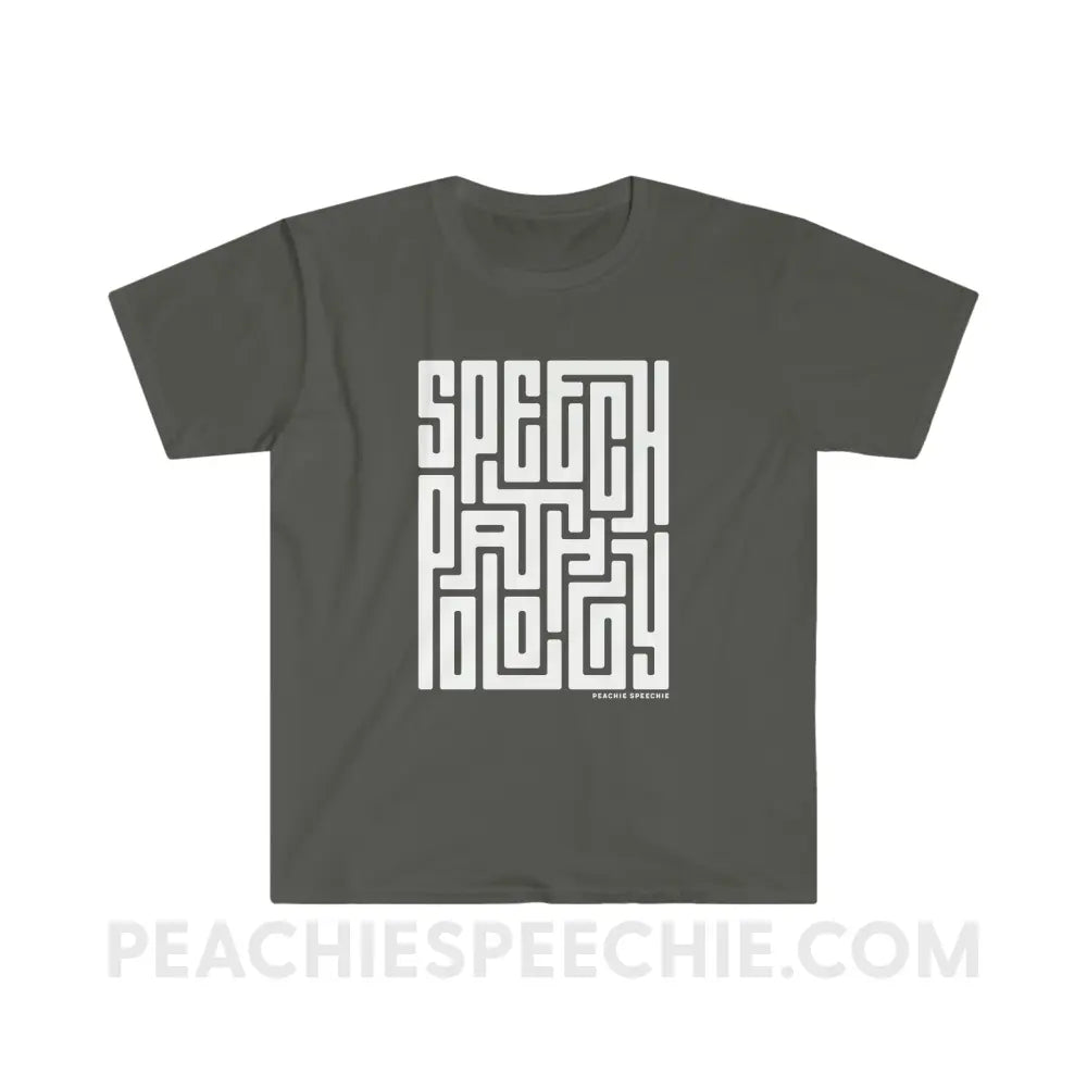 Speech Pathology Maze Classic Tee - Charcoal / S - T-Shirt peachiespeechie.com