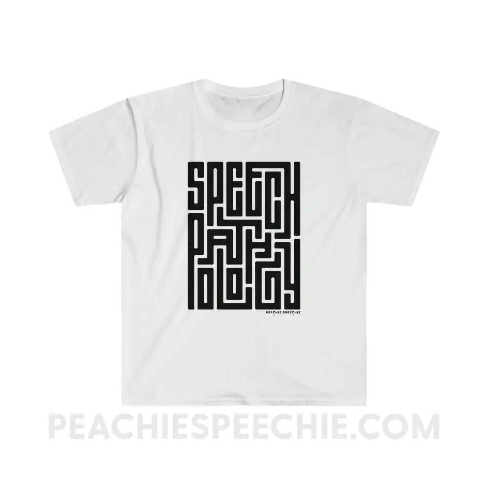 Speech Pathology Maze Classic Tee - White / S - T-Shirt peachiespeechie.com