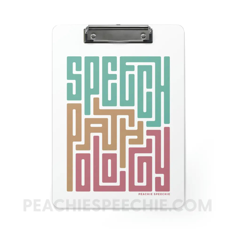 Speech Pathology Maze Clipboard - Home Decor peachiespeechie.com