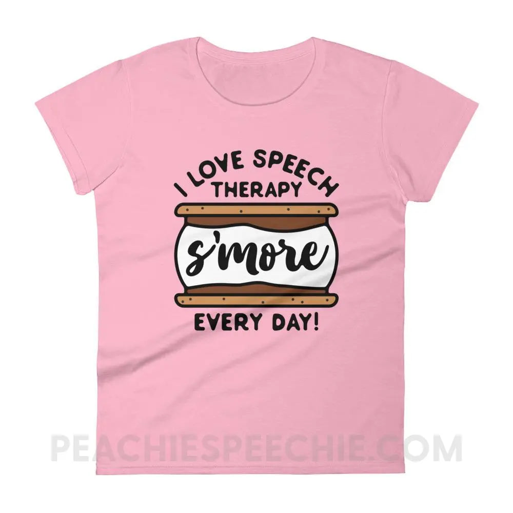 Speech S’more Women’s Trendy Tee - CharityPink / S - T-Shirts & Tops peachiespeechie.com