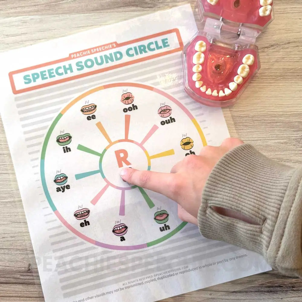 Speech Sound Circles - Materials peachiespeechie.com