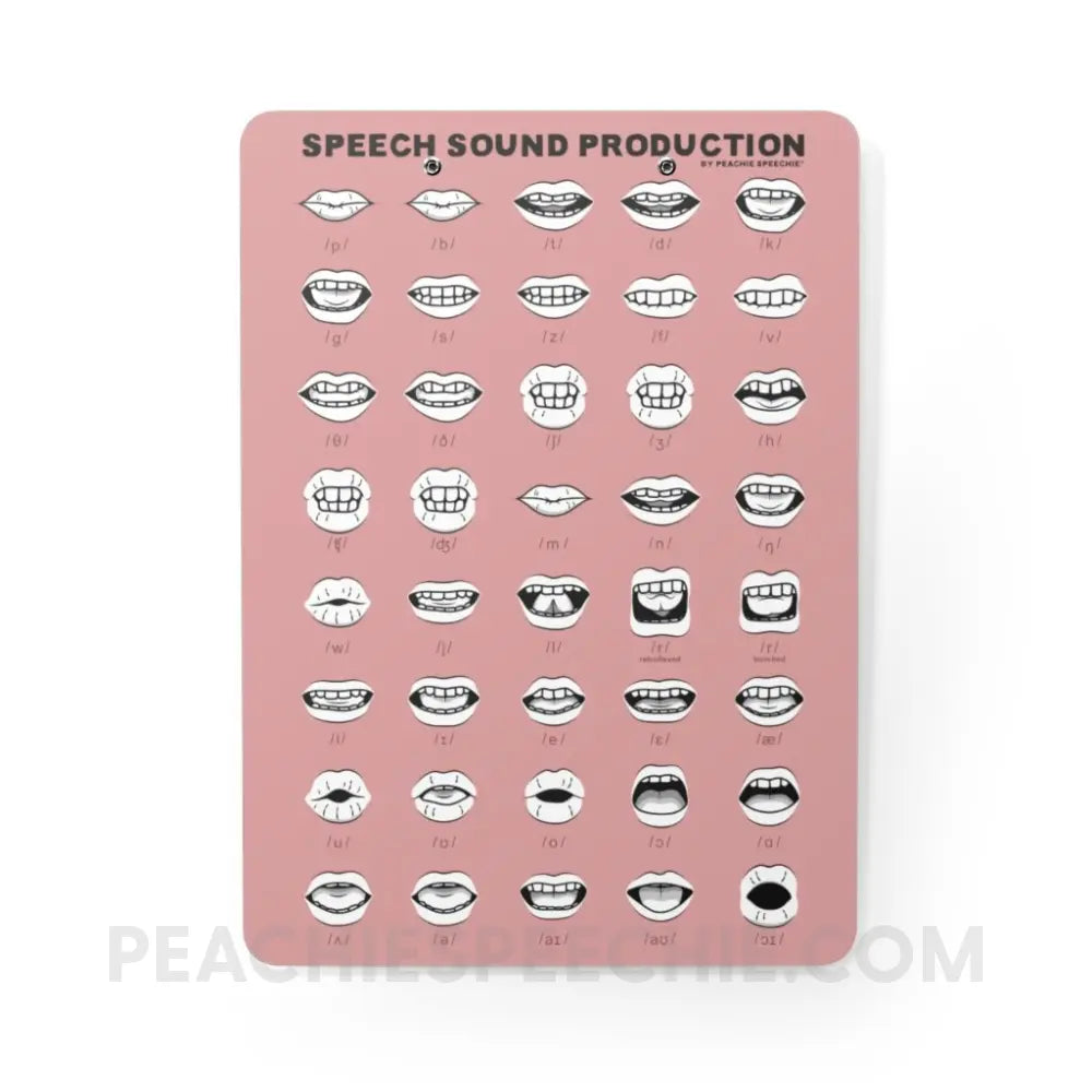 Speech Sound Production Clipboard - Home Decor peachiespeechie.com