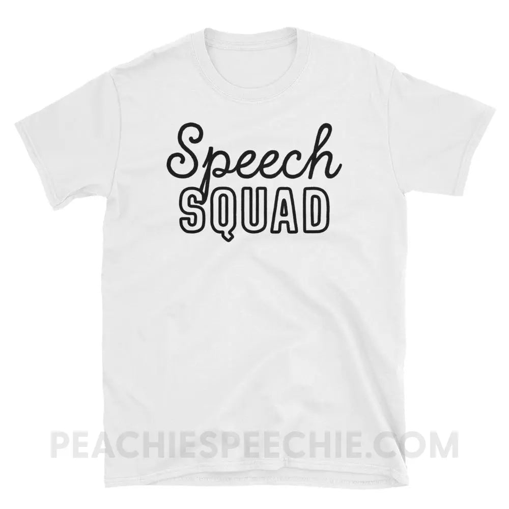 Speech Squad Classic Tee - White / S - T-Shirts & Tops peachiespeechie.com
