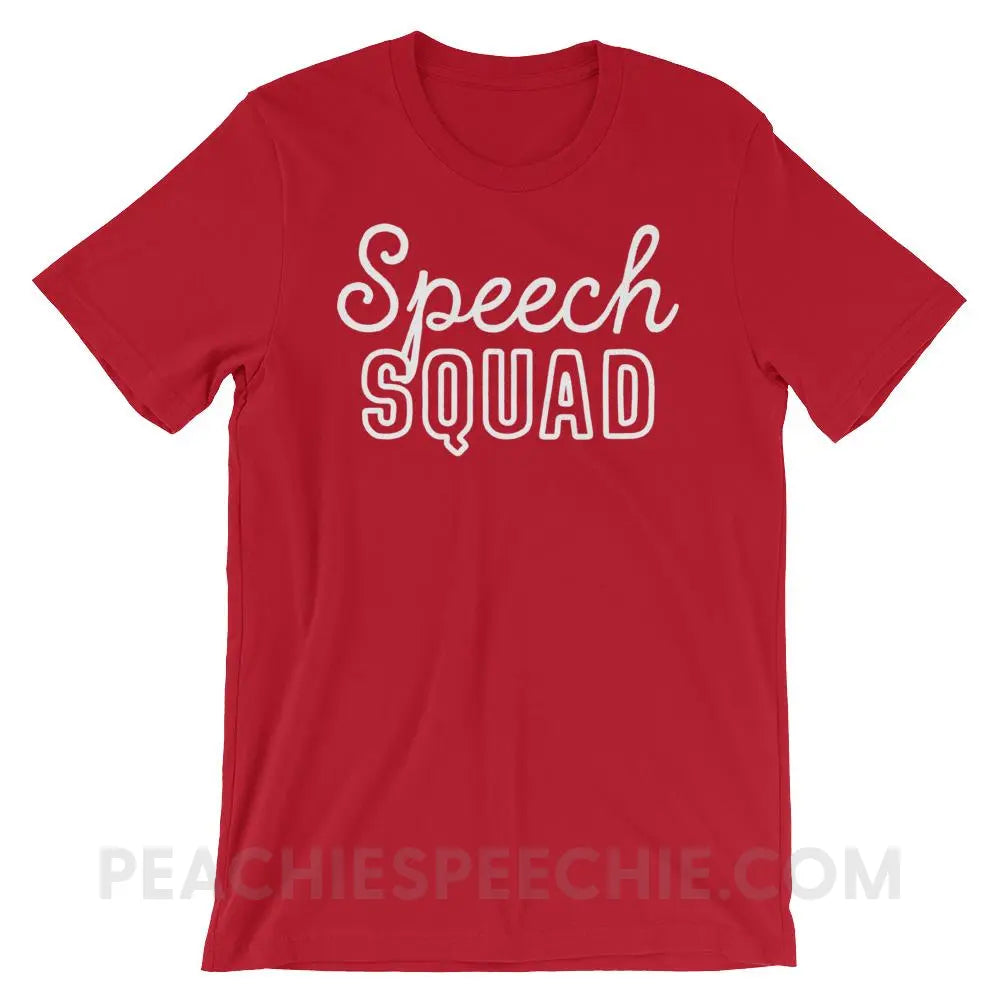 Speech Squad Premium Soft Tee - Red / S - T - Shirts & Tops peachiespeechie.com