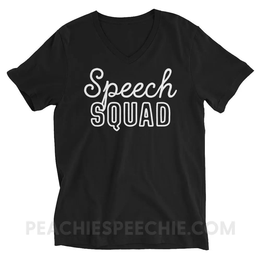 Speech Squad Soft V-Neck - S - T-Shirts & Tops peachiespeechie.com