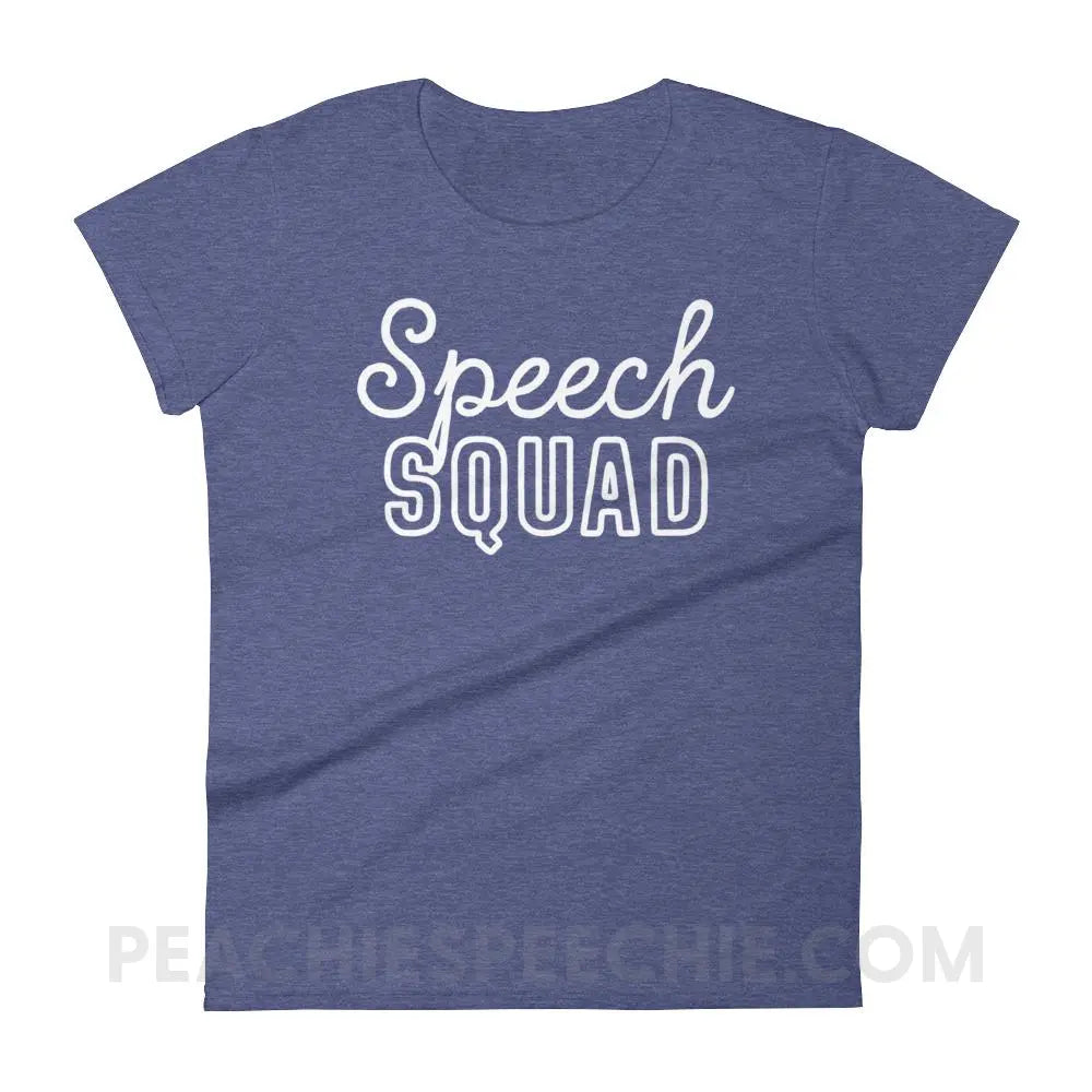 Speech Squad Women’s Trendy Tee - Heather Blue / S T-Shirts & Tops peachiespeechie.com