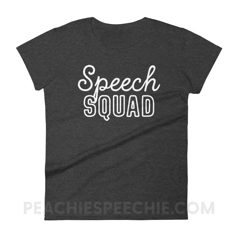 Speech Squad Women’s Trendy Tee - Heather Dark Grey / S T-Shirts & Tops peachiespeechie.com