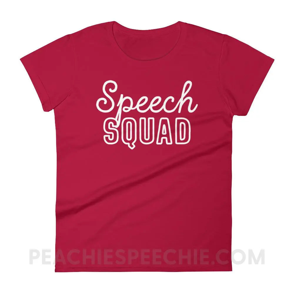 Speech Squad Women’s Trendy Tee - Red / S T-Shirts & Tops peachiespeechie.com